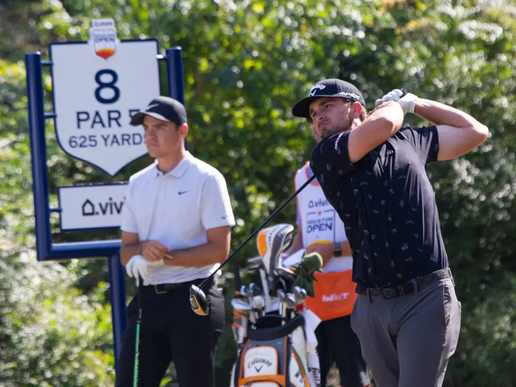 Second round action at the 2020 Vivint Houston Open, Friday November 6, 2020.. This marks the culmination of an 18-month, $34 million renovation effort in order to host an elite field of pro golfers at this year’s tournament and the Chevron Center for Education and  Golf, which will serve as the player clubhouse.