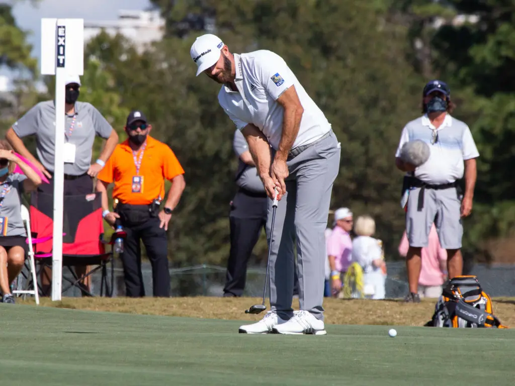Dustin Johnson is always a threat when he is near the leaderboard. (Photo by F. Carter Smith)