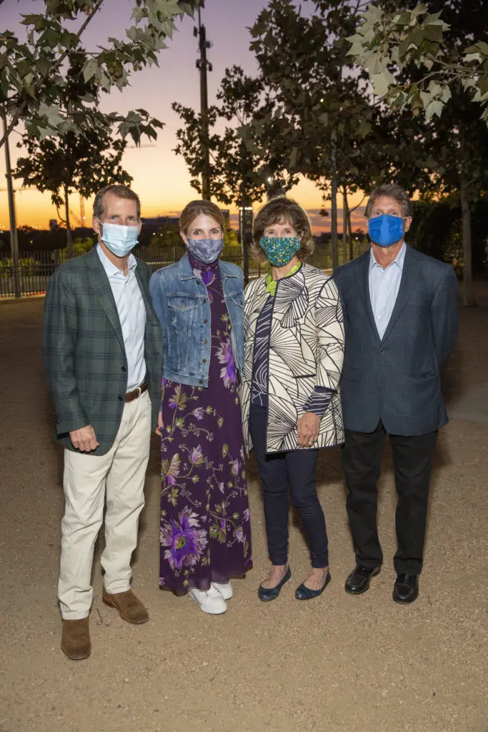 Chairs Carlton & Winifred Riser and Leslie & Shannon Sasser at the Buffalo Bayou Foundation celebration held at the Water Works  (Photo by Jenny Antill Clifton)