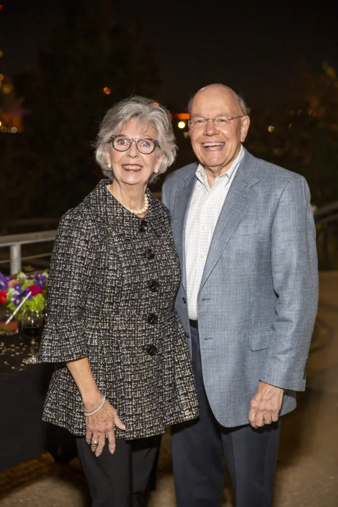 Gayle & Bob Eury at the Buffalo Bayou Foundation celebration on the banks of  Buffalo Bayou  (Photo by Jenny Antill Clifton)