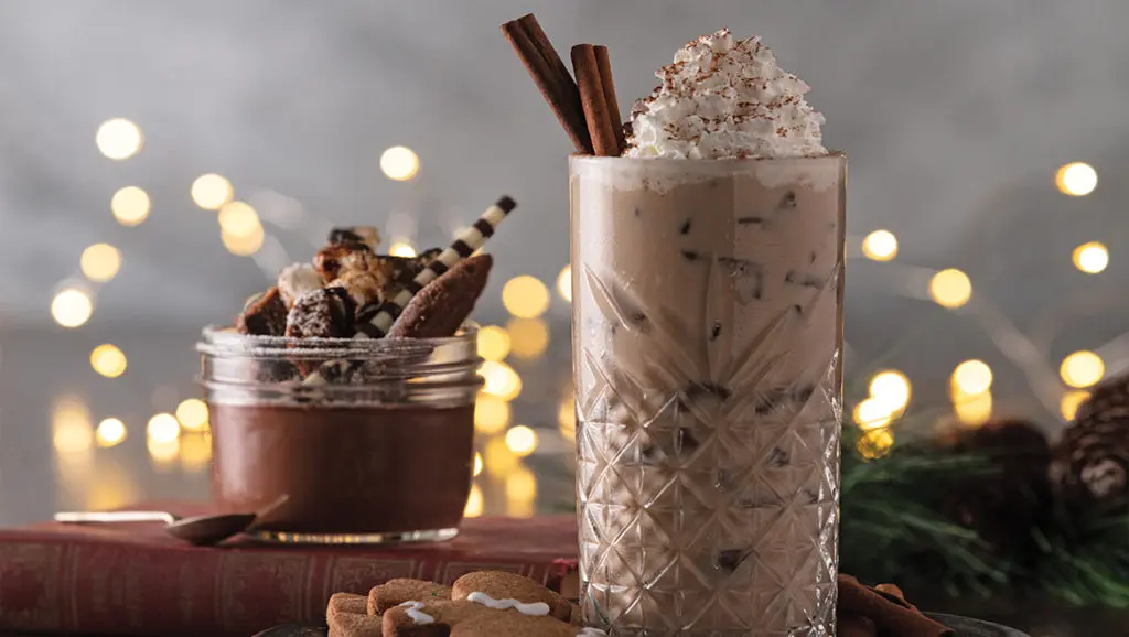 Let one of the Omni Houston mixologists make you a Spiced Gingerbread Iced Latte during your Stay Apart experience.