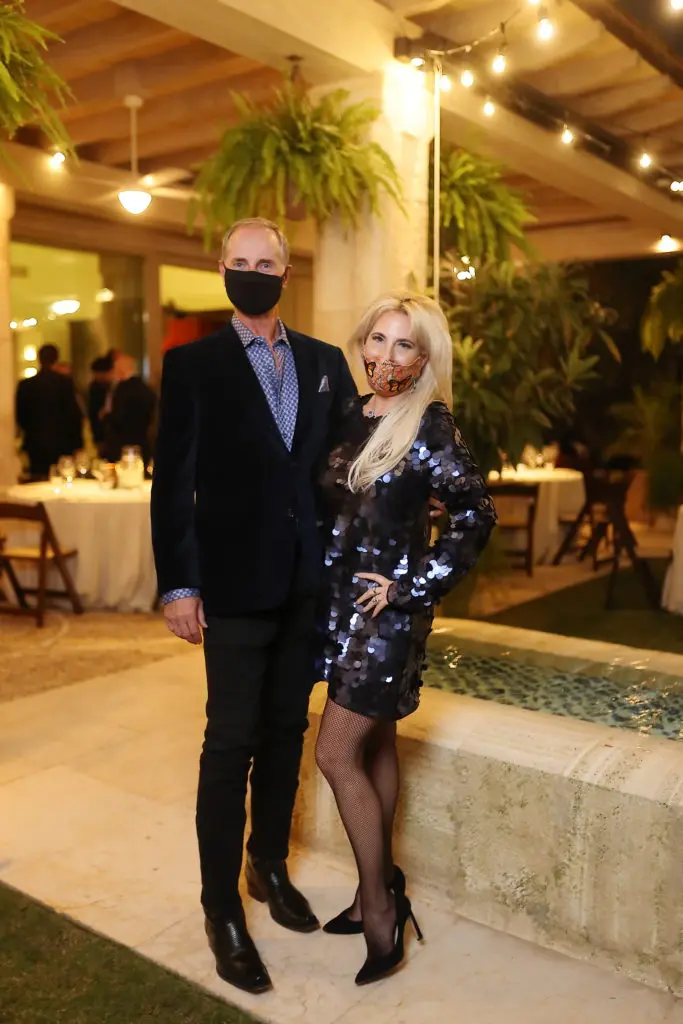 Harry & Tracy Faulkner at the Correa Family Foundation dinner hosted by Fabergé at the home of Isabel and Ignacio Torras. (Photo by Quy Tran)
