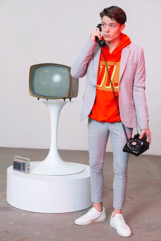 d.RT's Leven Hoodie in orange, $168