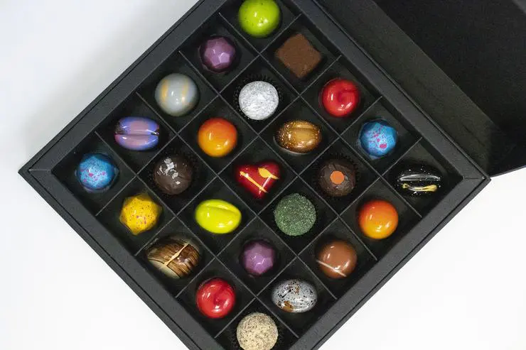 Divine chocolates from Mostly Chocolate.