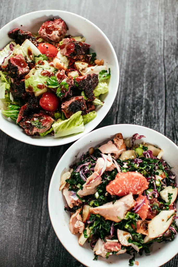 Oak'd BBQ also offers salads with smoked meats. (Courtesy)