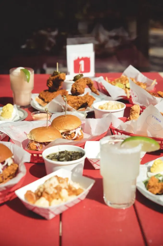 Nashville hot chicken sandwiches, tenders, and sides from Tumble 22.