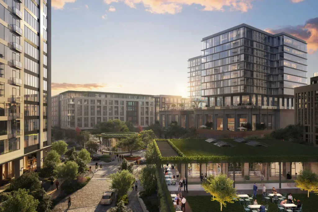 The Autry Park team includes project designers and consultants include Ziegler-Cooper Architects, W Partnership, Design Collective Inc., FÖDA, and walkability expert Jeff Speck. (Courtesy rendering)