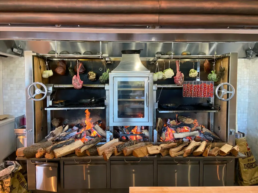 Nearly all the dishes are rooftop Terra are wood-grilled. (Photo by Allison David)