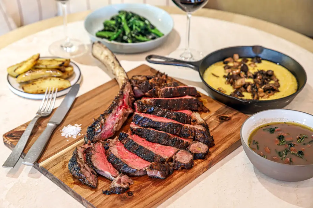 Ribeye "Appesa" at Terra in Eataly Dallas. (Photo by Allison David)