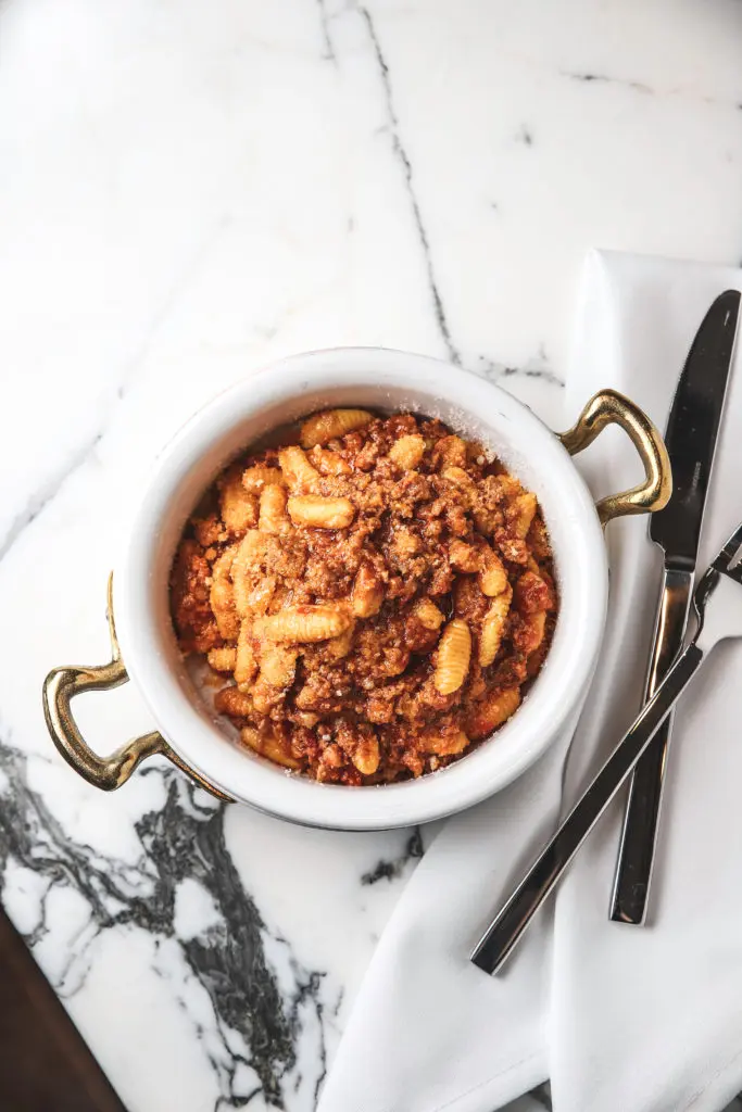 Malloreddus pasta at Il Pastaio. (Photo by Allison David)