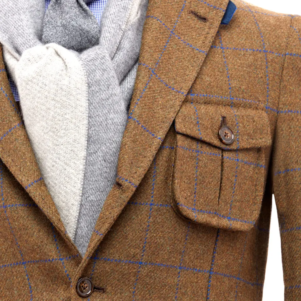 Hadleigh’s Bateman three-piece suit
with Hemingway hunting jacket, $2,995 (Photo by Luis Martinez)