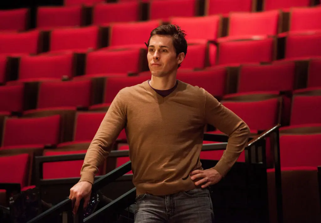 Director Brandon Weinbrenner at the Alley Theatre before the pandemic. (Photo by John Everett)

