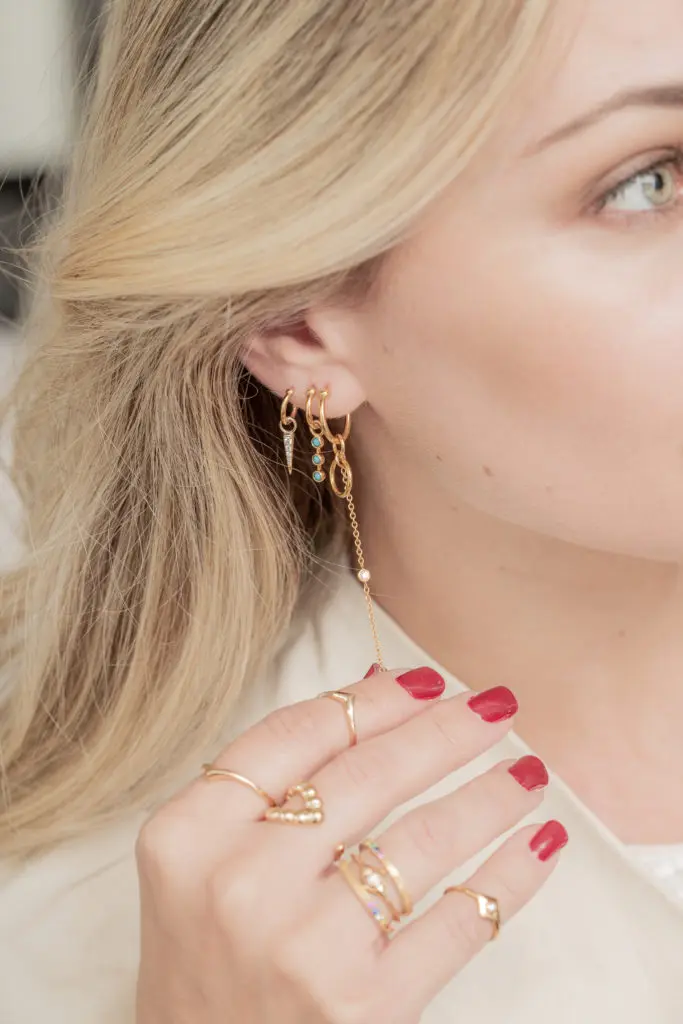 The delicate, versatile pieces are perfect for stacking. 