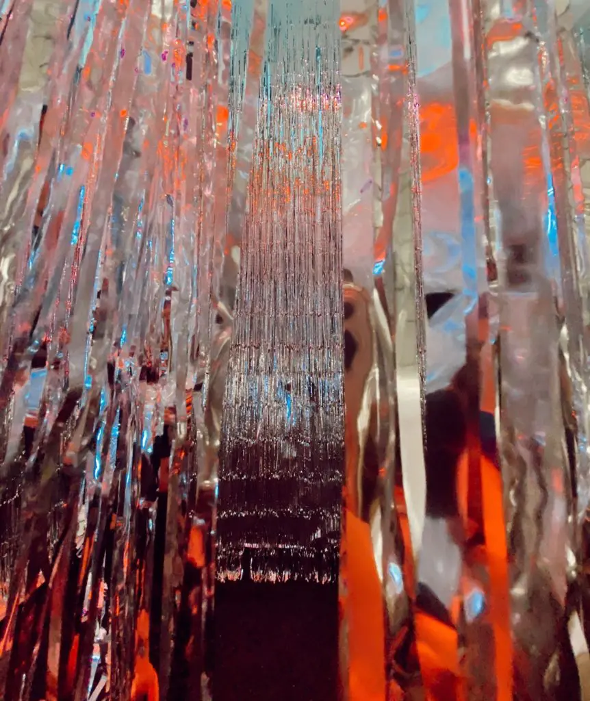 Stand under "Happy New Year" vignette and experience a mediative moment to yourself. (Photo by Sasha Vermeil). 