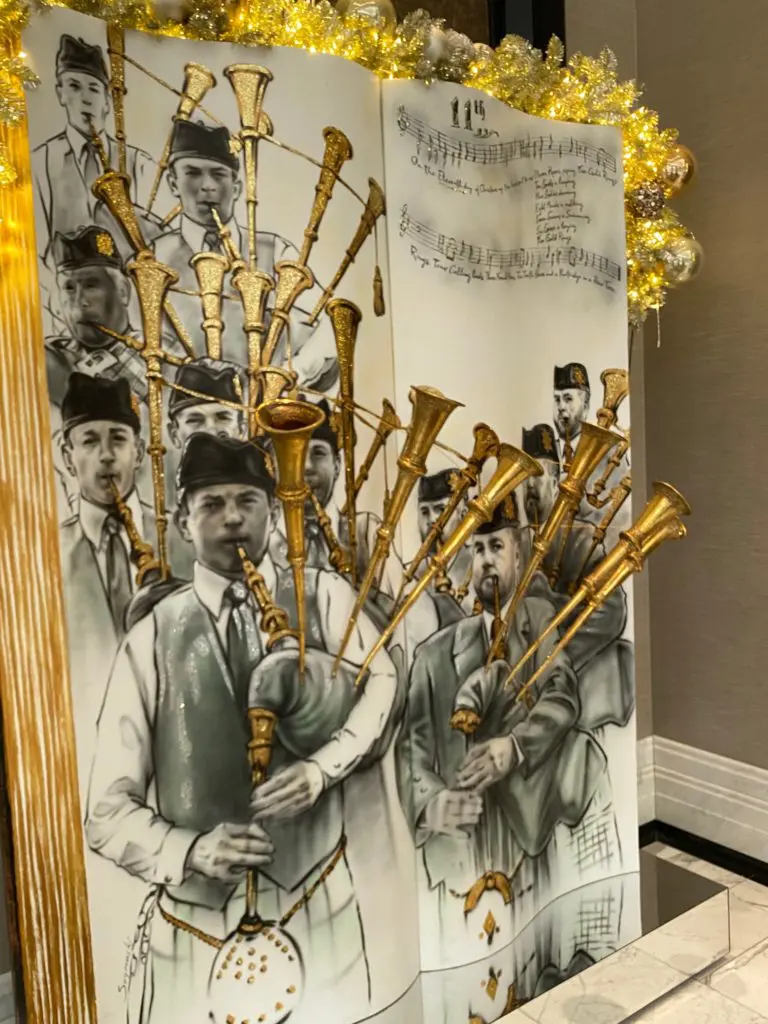 The Pipers are Piping at The Post Oak Hotel during the holiday season.