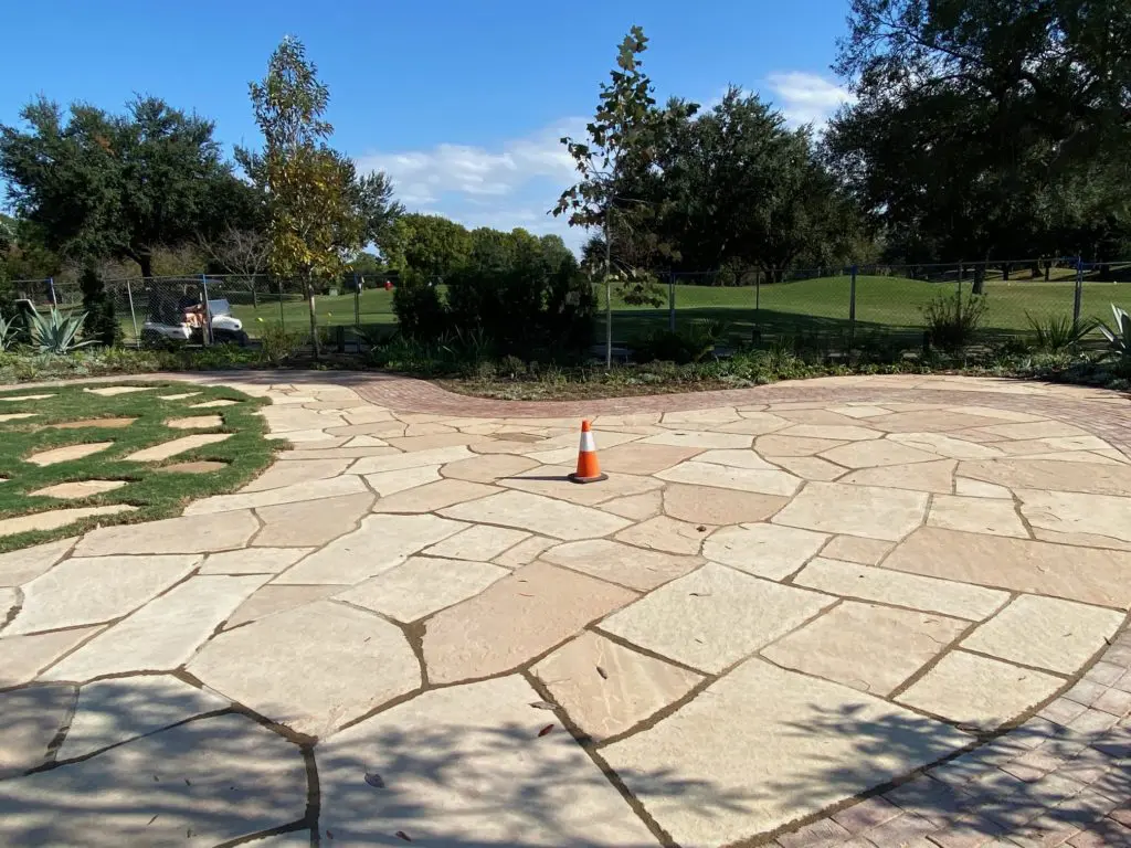 New York-based Michael Van Valkenburgh Associates led that project that saw two stone plazas added to the Historic Clubhouse/Lott Hall grounds. (Photo by Shelby Hodge)