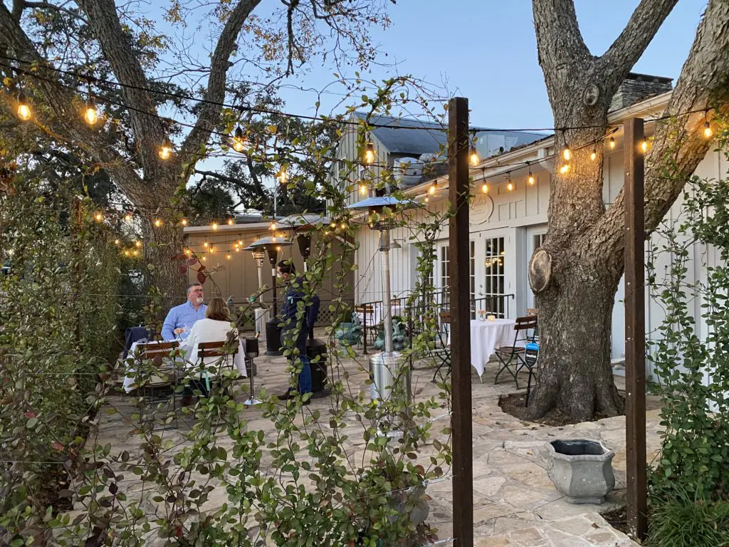 While Lulu's Round Top has romantic outdoor dining, the same is yet in the plans for Lulu River Oaks.