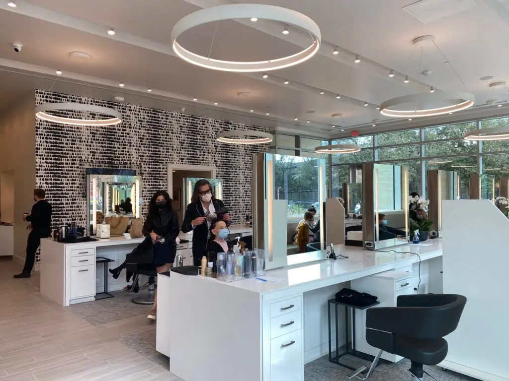 Ceron Hair Studio opened at its new location in Upper Kirby, 2925 Richmond, in digs designed by Droese Raney Architecture.
