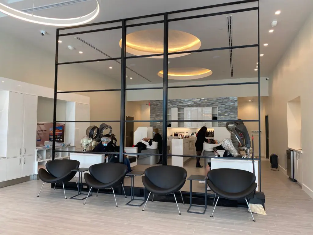 Though already open, Ceron's Upper Kirby salon, designed by Droese Raney Architecture, is expected to be complete by early February. 