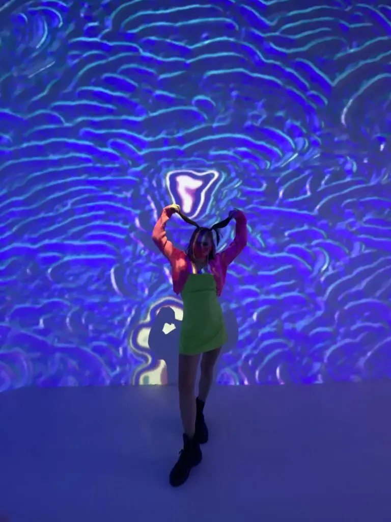 Seismique takes technology to another level with components including projection mapping, holograms, augmented reality, light mapping, motion tracking, and gamification. (Photo by Nicole Betts)