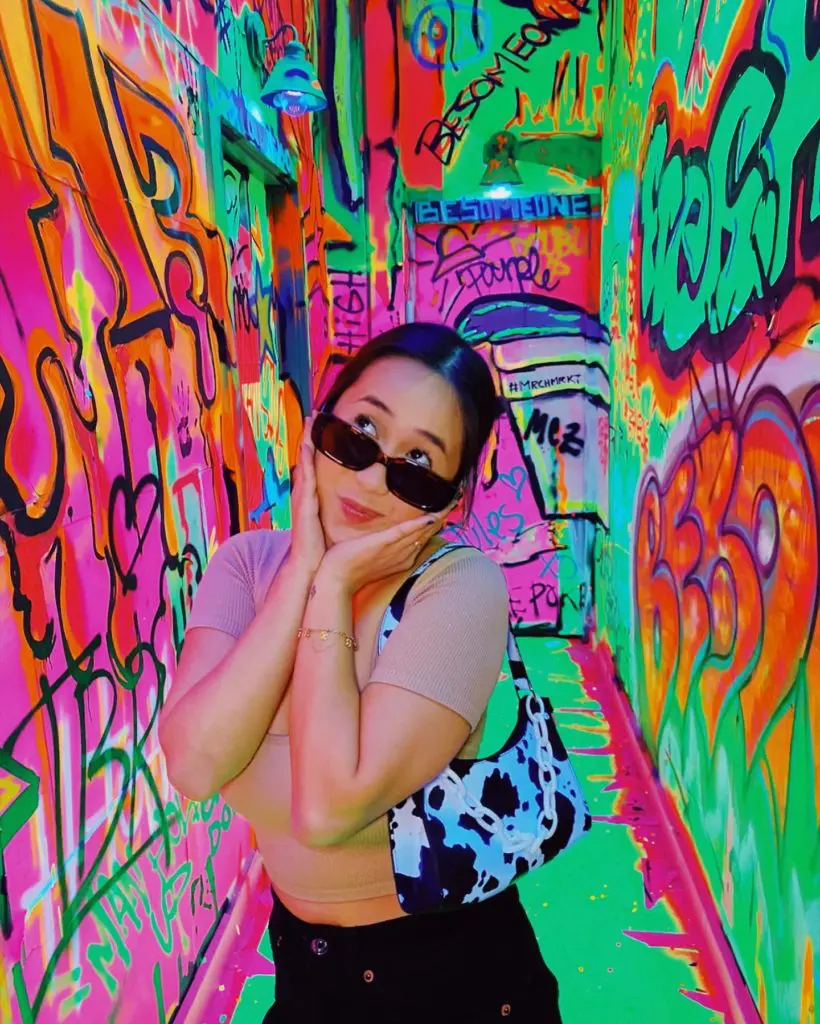 The Graffiti Hallway painted by artist and designer Gino Vian is the perfect setting for your next instagram post. (Photo by Nicole Betts)