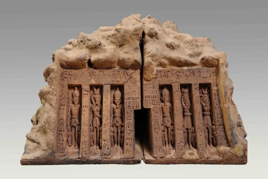 Model of the Lesser Temple of Abu Simbel.