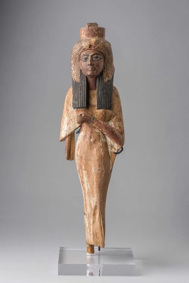 Statuette of Ahmose Nefertari. Queen Nefertari's Egypt is now on view at the Kimbell Art Musem.