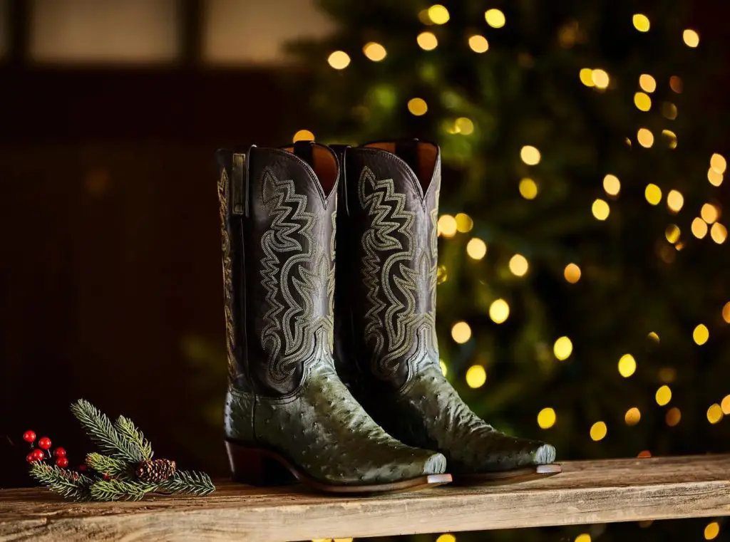 Lucchese – Dante full-quill ostrich style from the Hand-Stained Collection