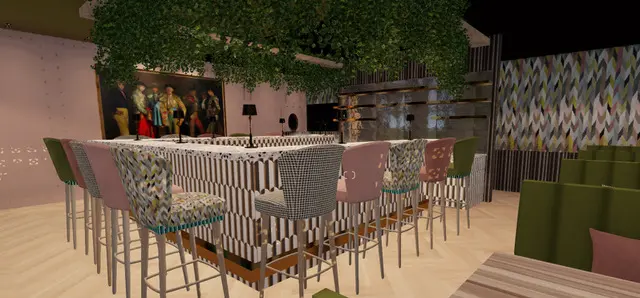 A new U-shaped bar has been installed at Maria's Mexican Kitchen. 