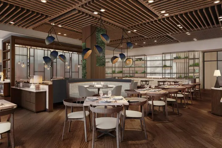 Marriott Dallas Uptown's main restaurant is Good Graces.