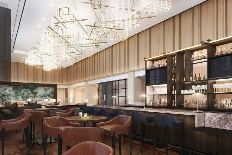 Marriott Dallas Uptown brings a lobby bar and something of a new look for Marriott.