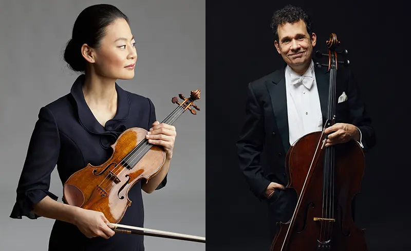 World renowned violinist Midori and Houston Symphony Principal Cello Brinton Averil Smith light up Jones Hall as the Houston Symphony continues its 2020-2021 season.