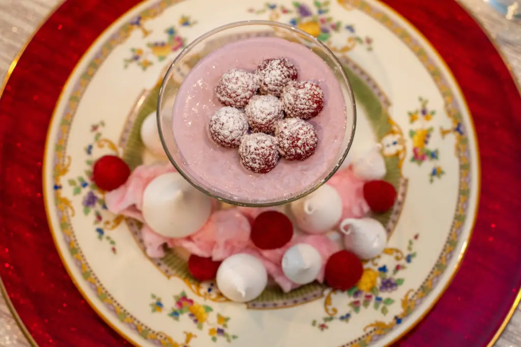 The Sugar Plum Fairy dessert from Jackson & Company for Houston Ballet's virtual 'Onstage Dinner.' (Photo by CatchLightGroup)