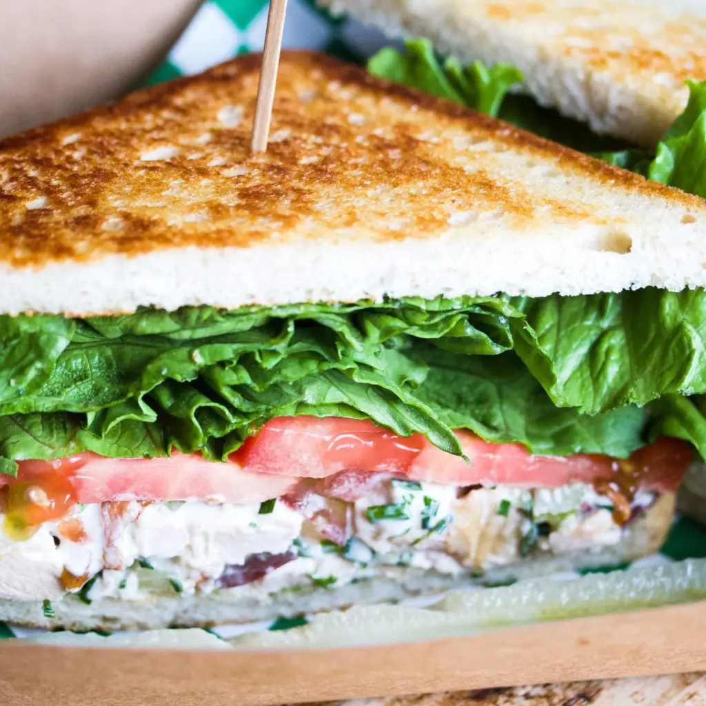 Tulips FTW Smoked Chicken Salad Sandwich.