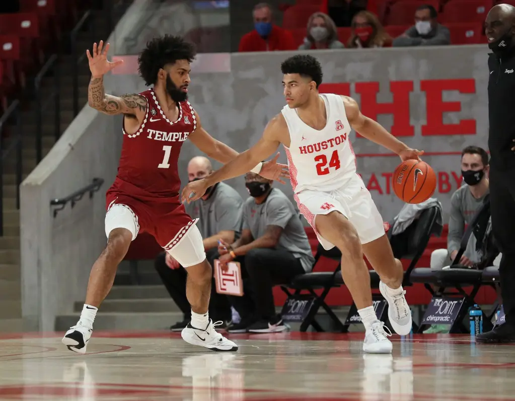 Quentin Grimes became the go-scorer for a Final Four team at the University of Houston. (Photo by UH Athletics)