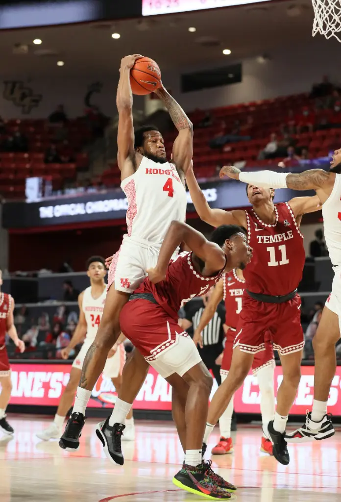 UH forward Justin Gorham has turned himself into a rebounding force. (Photo by UH Athletics)