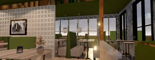 The look art Maria's Mexican Kitchen will be modern and eclectic.