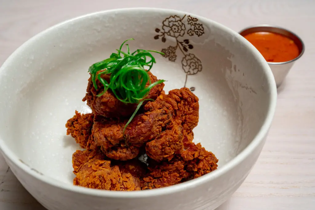 New Asian concept, Anju, has taken over the former City Council Bar space and is serving a preview menu until the restaurant officially opens in March. (Courtesy of Anju)