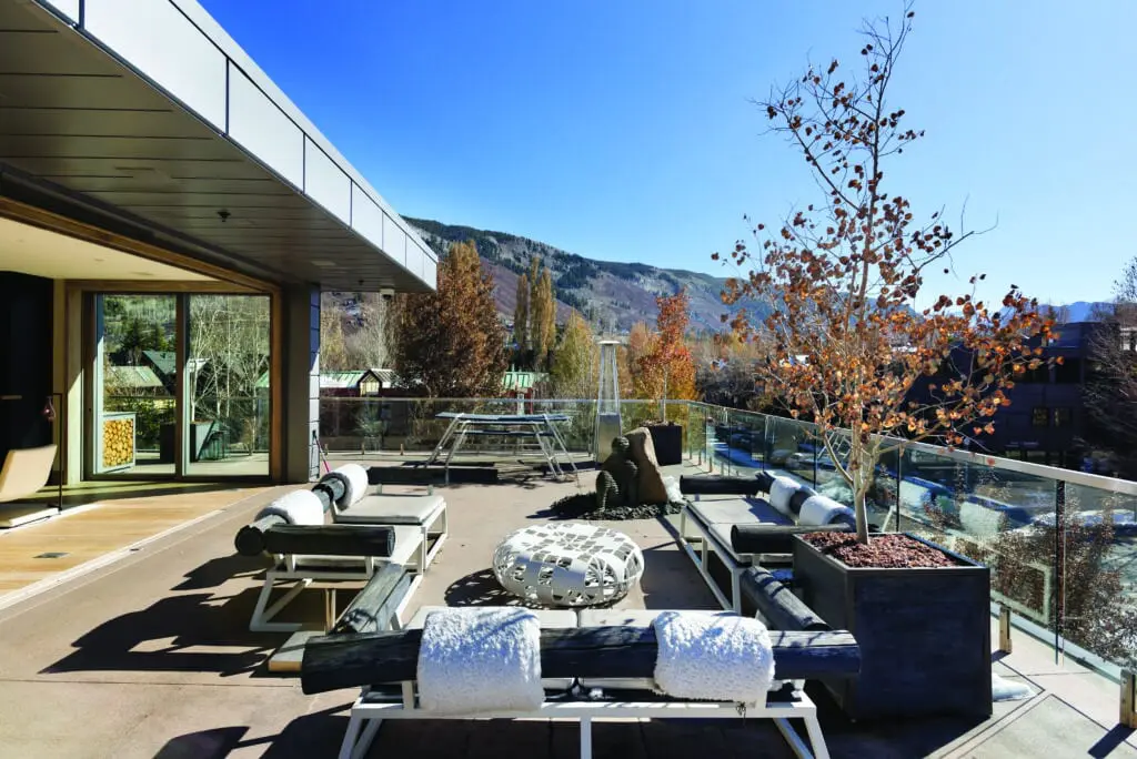 The penthouse in Aspen's historic Crandall Building drew a record sales price for condos in the area, even during the pandemic. (Douglas Elliman photo)
