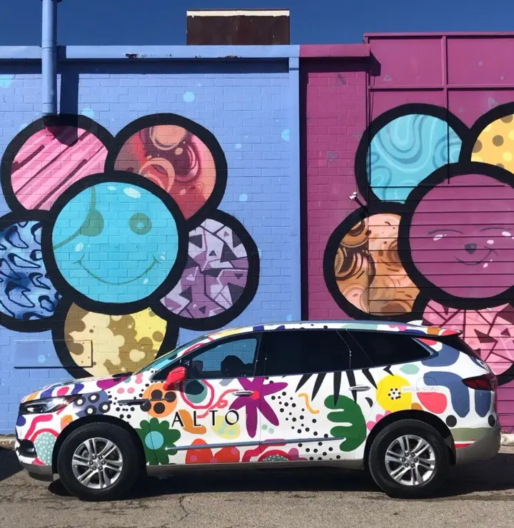 Luxe Rideshare Company Alto Debuts Its First Art Car in Houston