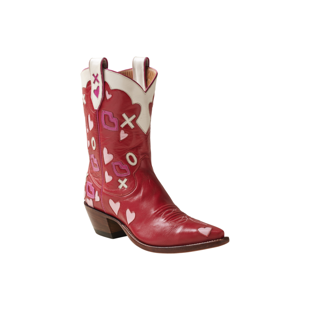 The Elaine Boot by Miron Crosby is the perfect way to make a Valentine's Day statement.