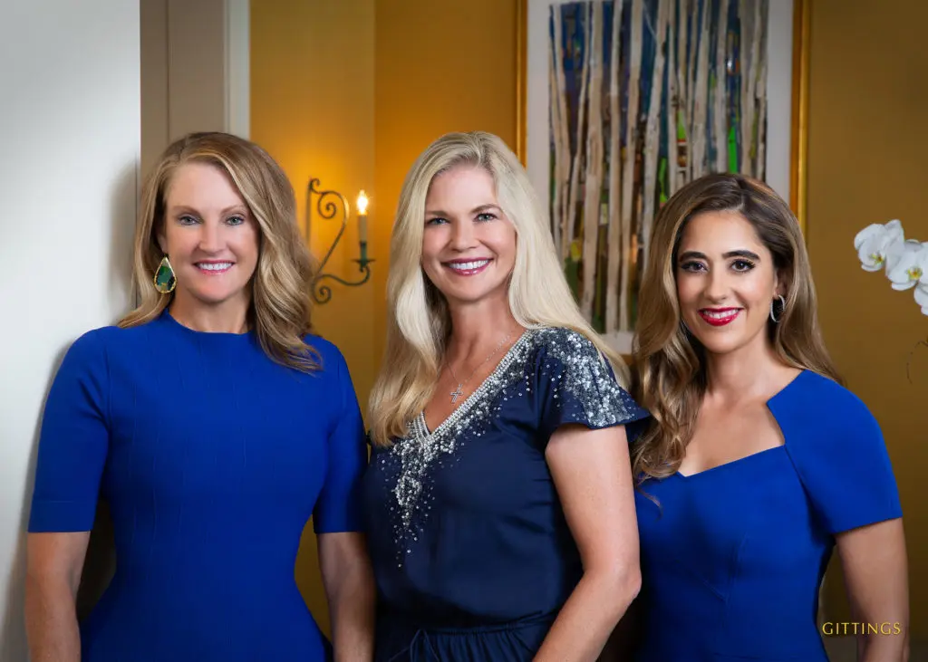 2021 Winter Ball chairs Stephanie Tsuru, Amy Pierce, Kristina Somerville (Photo by Gittings)