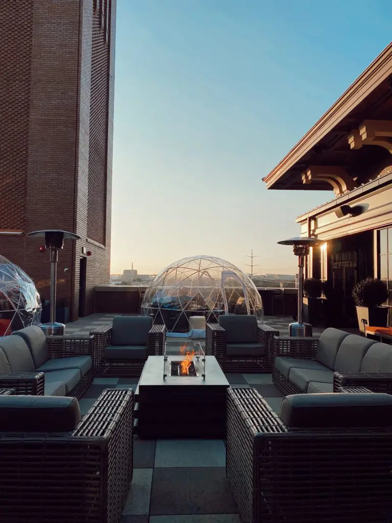 Firepits are available for those without bubble reservations.