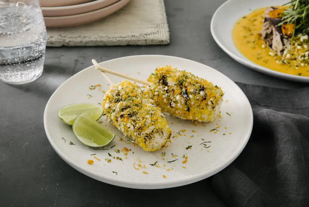 LADA also offers sides like elote on a stick, rice, and guacamole.