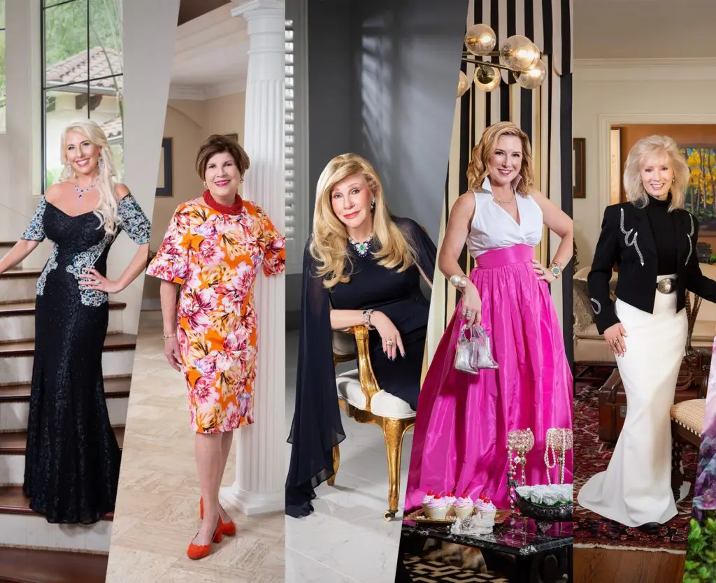 Women of Distinction 2021 honorees Tracy Faulkner, Robin Angly, Sherri Zucker, Donae Chramosta, Pat Mann Phillips (Photo collage courtesy of Crohn & Colitis Foundation) 