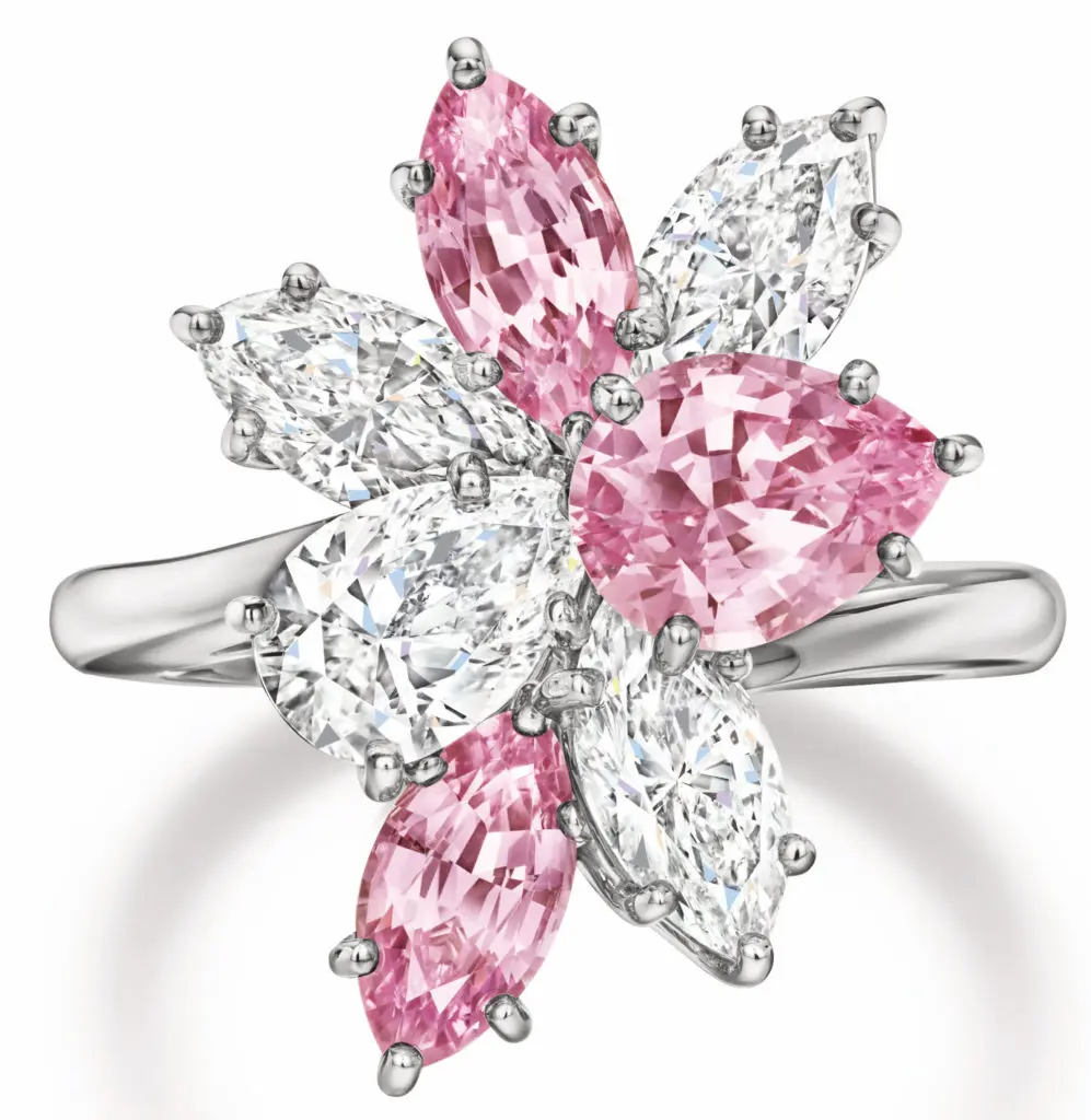With this Harry Winston ring ... your Valentine will shine like the brightest star.