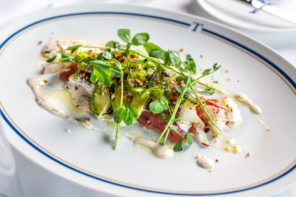 Turner's Sashima ahi tuna with avocado seaweed salad and sesame miso dressing on the new menu. 
 (Photo by Jenn Duncan)