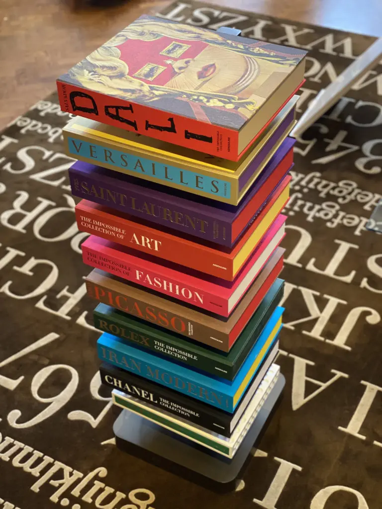 Assouline books range in genre from art and design to fashion, gastronomy and travel.  (Photo by Assouline)