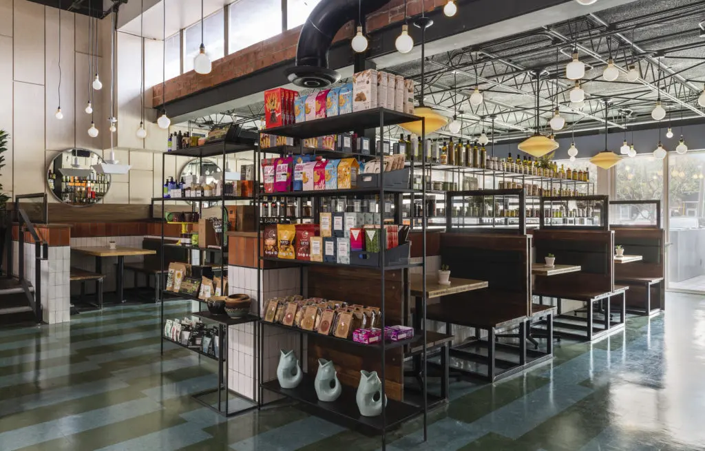 Dining in at Local Foods Market in Rice Village launches next month with the addition of breakfast and brunch service. (Photo by Julie Soefer)