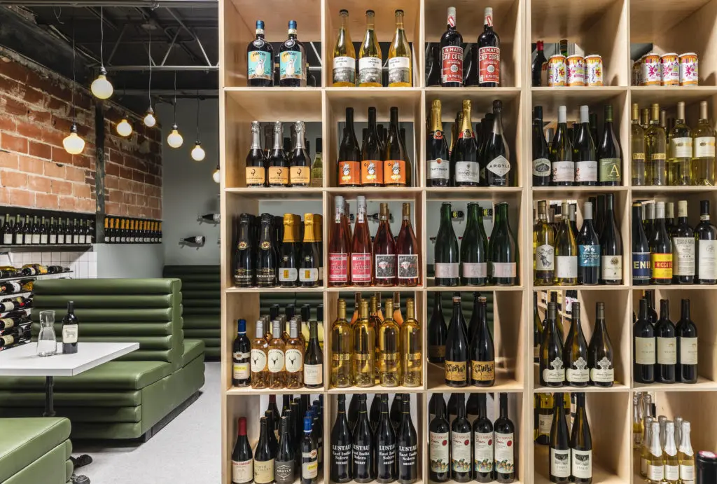 The second floor of Local Foods Market in Rice Village is a place for buying as well as wining and dining from the restaurant's menu.(Photo by Julie Soefer)